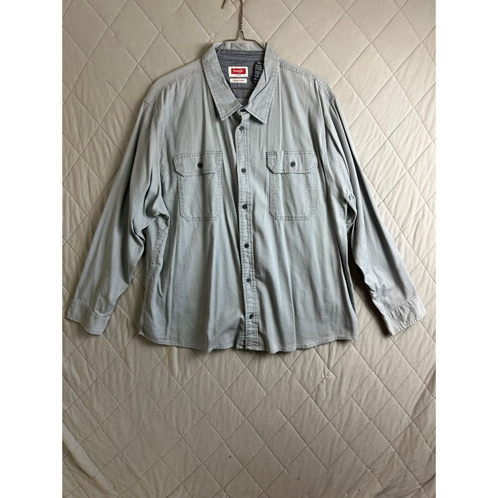 Wrangler Button Up Men's 3XL Long‎ Sleeve Flex For Comfort